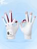 Guantes de Golf para Mujer Estilo Coreano Medio Dedo Antideslizantes Guantes de Microfibra para Golf Transpirables Resistentes al Desgaste 1 Par