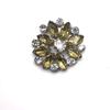 Zapatos de Diamante de Vidrio Perforado en Caliente Adhesivos Redondos con Dorso de Flor, Ropa y Sombreros de Flor, Accesorios de Joyería DIY Decorativos Perforados en Caliente con Adhesivo Termofusible en el Dorso