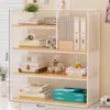 Estante de Armazenamento para Classificação de Assuntos Mesa de Estudante Armário Vertical de Múltiplas Camadas para Armazenamento de Livros Mesa de Escritório Caixa de Arquivos A4 Dormitório