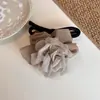 Goma para el pelo de malla de rosa suave y etérea estilo coreano, elegante y de alta gama para mujer