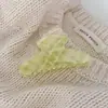 Pinza para el pelo de clip de tiburón azul a cuadros frescos con letra, estilo coreano, nicho, simple, para la parte posterior de la cabeza, para mujer