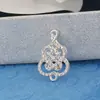 Novo Estilo Étnico Chinês Pingente de Liga Cravejado com Diamantes Acessórios para Joias DIY Cabeça Dupla Acessórios para Roupas Venda Direta da Fábrica