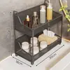Caja de Almacenamiento de Cosméticos para Encimera de Lavabo de Baño, Estante de Múltiples Capas de Gran Capacidad para Escritorio, Lavabo de Baño Doméstico