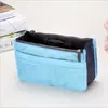 Bolsa de Maquillaje Original Portátil con Doble Cremallera, Bolsa Organizadora para Artículos de Tocador y Almacenamiento, Bolsa Multifuncional de Forro Interior tipo Longchamp