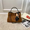 Bolso Cubo de Cadena de Diamante Gama Alta 2025 Estilo Pequeña Fragancia Gran Capacidad Casual Diario Ropa de Trabajo Bolso de Hombro Cruzado