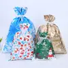 Bolsas de dulces al por mayor Bolsas de regalo de Navidad suministro cordón fruncido Halloween bolsas de plástico para dulces Al por mayor