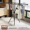 Tendedero Simple de Doble Barra Perchero de Pie para Balcón Tendedero Vertical para Dormitorio Estante de Plástico para Secar Ropa Íntima