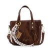 Bolsa Balde Pequena Moderna de Carregar na Mão Feminina 2025 Nova Moda Estilo Coreano Bolsa de Ombro Ninho Simples Casual Transversal
