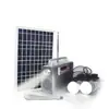 Sistema de Energía Solar Power Bank 12V7Ah Luz LED 3W 2 Paneles Solares 10W Equipo Emergencia Exterior