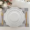 Fornecimento de estilo europeu retrô prato de jantar esteira banquete prato artesanato design high-end placa de conjunto antigo placa vendas diretas da fábrica