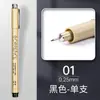 Bolígrafo de Punta Fina Boratu 0.5mm Específico para Exámenes Estudiantiles Secado Rápido Negro Flujo Continuo de Tinta Transfronterizo Bolígrafo para Contornear de Gran Capacidad
