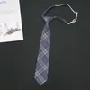 Estudiantes japoneses estilo universitario camisa cuadros retro jk corbata ropa de mujer dk hombres ocio perezoso gratis accesorios