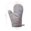 Guantes de cocina con aislamiento térmico para microondas, antideslizantes, resistentes a altas temperaturas, ideales para barbacoa y repostería.