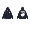 Sudadera con cremallera estilo europeo y americano transfronteriza con estampado de letras, número 8 negro, sudadera con cremallera casual unisex Stu