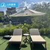 Sillón de exterior para hotel, Silla de playa para piscina de villa, Sillón de teca impermeable y a prueba de sol, Silla de playa de exterior