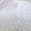 Bestseller transfronterizo: Pegatinas de uñas florales con gradiente versátiles 3D, pegatinas de uñas de flor dulce de cinco pétalos en relieve 5D