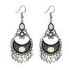Aretes Bohemios Joyería Gotas Aretes de Borla de Aceite Vintage Huecos Étnicos de Moda Al Por Mayor