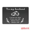 Tarjeta de Presentación de Metal Europea y Americana Transfronteriza Acero Inoxidable Soporte de Billetera Tarjeta Plug-In Tarjeta de Felicitación Personalizada Se Puede Grabar Regalo de San Valentín