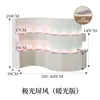 Pantalla de partición de papel de dieciocho paneles, pantalla móvil luminosa suave, oficina, sala de estar, fondo en vivo, espacio de partición, pared de papel