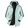 Jaqueta de Inverno com Logo, Forro Destacável Três em Um, à Prova de Vento e Quente, Roupa de Trabalho, Resistente ao Frio e Quente