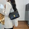 Cross-border Novo estilo Small Bag Women's 2024 High-grade One-shoulder Underarm Bag Simple Retro All-match Commuter Crossbody Small Square Bag