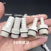 Conector de púas con rosca macho de plástico de 1/2 pulgada 2 3 Rosca externa Boquilla de agua Manguera de silicona suave Púa roscada Directo