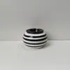Cinzeiro Cerâmico Listrado Simples para Armazenamento de Mesa em Casa e no Escritório, com Esmalte Selado. Se Você Se Importar, Por Favor, Tenha Cuidado ao Comprar no Atacado