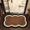 Alfombra de suelo absorbente para baño estilo vintage, alfombra absorbente antideslizante para entrada de baño, alfombra de tierra de diatomeas para baño