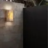 Dormitorio Estilo Japonés Wabi-Sabi Lámpara de Pared de Travertino Amarillo Lámpara de Pasillo Retro para Bed & Breakfast Lámpara de Pared Creativa Impermeable para el Hogar