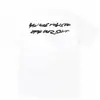 Camiseta de Algodón Puro de Estilo Europeo Transfronterizo, Tendencia Original 24Ss, Camiseta de Manga Corta con Estampado de Letras y Pintura en Spray Graffiti