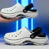 Sapatos com Furos de EVA Femininos Verão Outdoor Antiderrapantes Casal Sandálias Fechadas Chinelos Sola Grossa Para Duas Pessoas Esportes ao Ar Livre Sandálias de Praia
