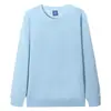 Sudadera de algodón de peso pesado de 320 g, para hombre, color liso, cuello redondo, diseño de hombros caídos, corte holgado, manga larga, sudadera para hombre para otoño