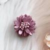 Flor de tela hecha a mano de 2,5 cm, súper fibra, estilo coreano, flor de bricolaje, crisantemo de terciopelo coreano, accesorios para el cabello, zapatos, accesorios de ropa con flores