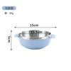Tazón de Acero Inoxidable 304 para Sopa de Trigo, Tazón Infantil, Tazón Doméstico Aislado de Doble Capa para Alimentos Complementarios, Tazón para Alimentación de Bebés, En Stock Transfronterizo