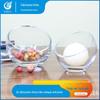 Vidro Transparente Soda-Cálcica Prato de Frutas Diangle Tigela Pequena para Sobremesa Tigela de Salada Prato para Armazenar Lanches Enfeites Domésticos Espessados Soprados