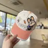 Nuevo modelo primavera y verano gorra de béisbol giratoria de animales locos para niños y niñas, sombrero versátil de protección solar de dibujos animados