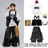 Ropa de Calle Infantil de Moda Hip Hop Juvenil Ropa Hip Hop Niños Niñas Conjunto de Chaleco Estilo Funcional Atuendos Geniales Atractivos para Actuación