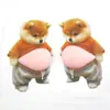 Perro Shiba Inu Barrigón Transfronterizo Corgi Silicona Ultra Suave Calcomanía Anticolisión para Coche Calcomanía Decorativa Antigolpes para el Hogar Juguete Squishy