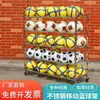 Cesta de Almacenamiento de Baloncesto Cesta de Almacenamiento de Baloncesto para Jardín de Infancia Estante para Pelotas Fila Doble Plegable Móvil Carrito de Pelotas de Acero Inoxidable