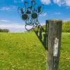 Silueta Parque Jirafa Tortuga Águila Oso Cabra Animal Gráfico Decoración Plug-In Arte de Hierro Hecho a Mano