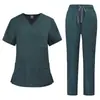 Comercio Exterior Belleza SPA Hospital de Mascotas Quirófano Dental Ropa para Lavarse las Manos Traje Dividido Multicolor Tallas Grandes para Hombres y Mujeres