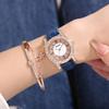 Amadi cinturón nuevo Romano literal diamante completo lujo para mujer elegante para combinar con todo Reloj + pulsera reloj de cuarzo caja de regalo