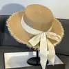 O Mesmo Estilo do Chapéu de Palha Fujii, Semelhante a uma Árvore de Fada, um Elegante Chapéu de Sol de Palha Estilo Francês para Mulheres, Adequado para Proteção Solar e Uso na Praia