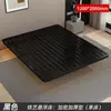 Estrutura de cama flutuante, aço, design simples, quarto principal, sem cabeceira, estrutura de cama de ferro forjado, cama de casal, apartamento de adulto, casa de aluguel, cama com estrutura de ferro