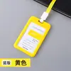 Directo de fábrica portatarjeta de trabajo transparente de doble cara portatarjeta de plástico para estudiante para autobús credencial de identificación para empleado para feria comercial
