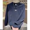 Sudadera Bordada de Cuello Redondo Nueva Tendencia de Marca para Primavera y Otoño, Camiseta de Manga Larga Versátil Casual de Moda de Gama Alta para Hombre