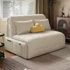 Sofá-cama elétrico multifuncional inteligente para varandas pequenas, salas de estar e escritórios, dobrável e extensível, adequado para uso individual ou duplo