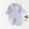 Roupas para Bebê Recém-Nascido para Primavera, Outono e Inverno, Macacão Quente Unissex de Algodão Puro, Macacão de Algodão Acolchoado com Abertura na Entreperna para Engatinhar, Roupa de Outono para Bebê