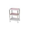 Estante de Almacenamiento Multifuncional para Cocina y Baño Estante de Almacenamiento de Múltiples Niveles de Pie Estante de Almacenamiento y Organización tipo Sándwich con Ruedas de Acero Inoxidable