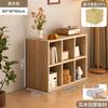 Estantería de Piso Estilo Tronco Gabinete de Pared Integrado Gabinete de Almacenamiento Gabinete de Almacenamiento para Sala de Estar Gabinete Prellis de Estilo Japonés Doméstico Madera Maciza